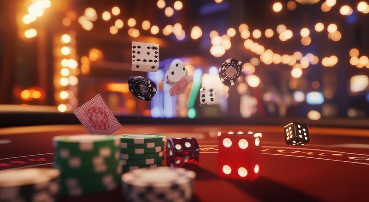 baccarat game table